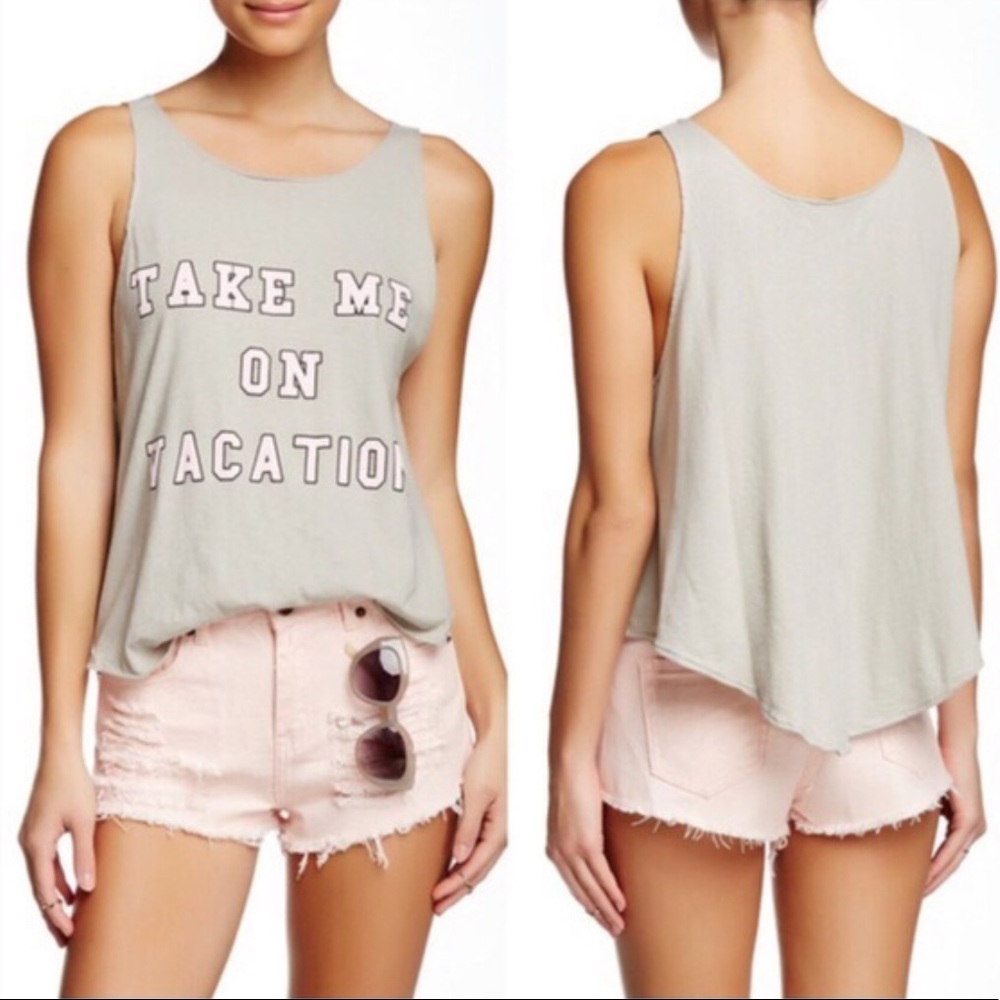 Wildfox “Take Me On Vacation” Tank